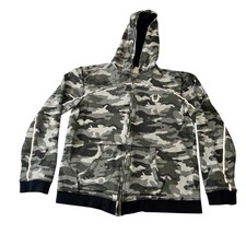 True Religion Full Zip Hoodie Camo Womens Large