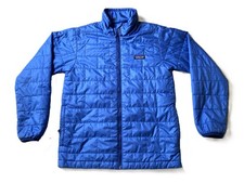 Patagonia - Kid's Large 12 Blue Nano Puff Brick Quilt Jacket - Marks 