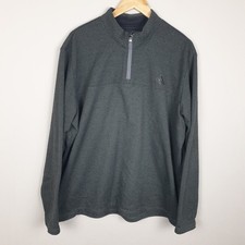 Adidas Golf Overlayer Herren XL dunkelgrau Quarter Zip Performance Training