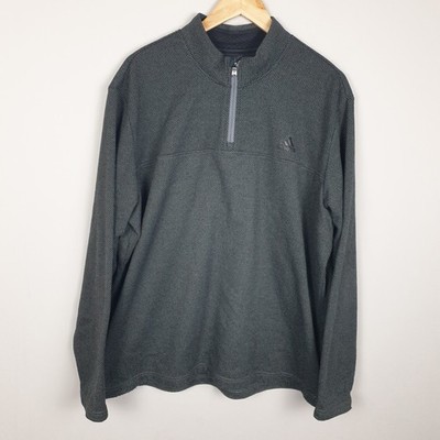 Adidas Golf Overlayer Herren XL dunkelgrau Quarter Zip Performance Training