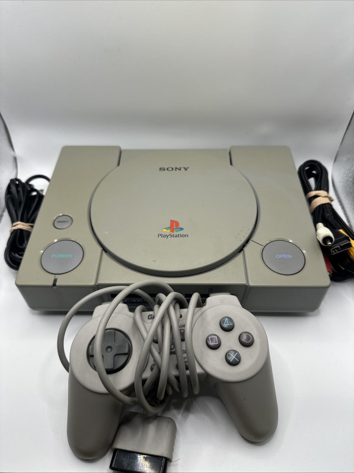 Sony PlayStation 1 Video Game Console, cords, controller and Games!