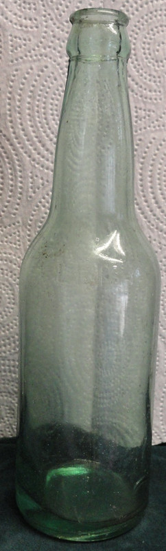 Early 1900s LEISY Brewing PEORIA ILL Beer Bottle Blue-Green Tint pre-prohibition