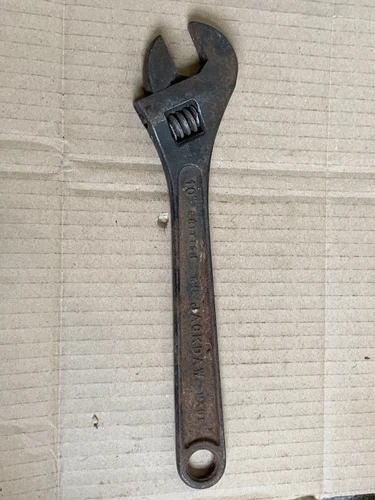 Vintage Garrington Jackdaw Adjustable Spanner Wrench 10”