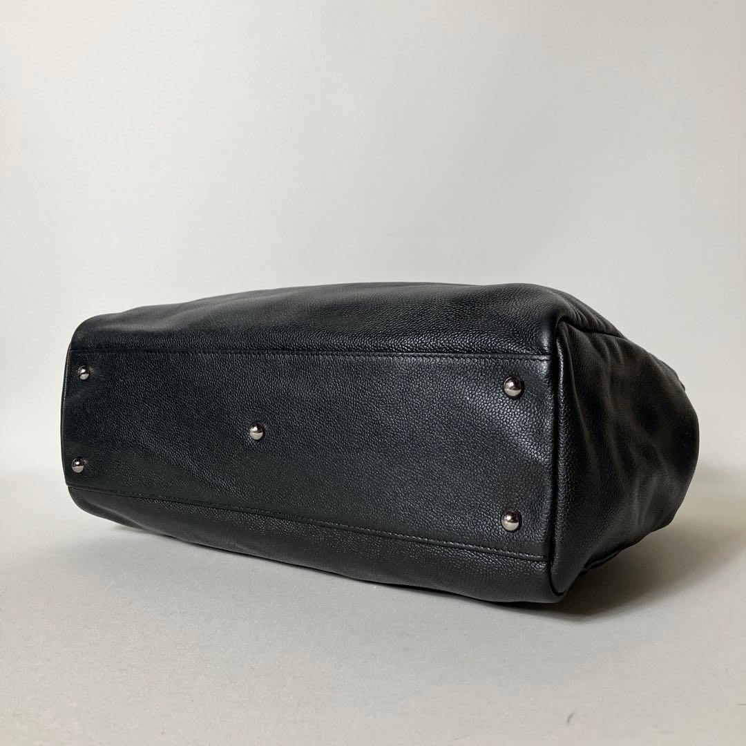 Longchamp Leopard Pattern Leather Handbag Black, … - image 6