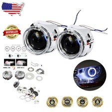 Upgrade 2.5" Bi-Xenon Projector Lens H1 8.1 Ver LHD Clear Beam Angel Eyes