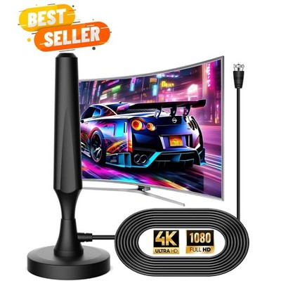 TV Antenna for Smart TV Indoor TV Antenna for Easy Installation Long Range Re...