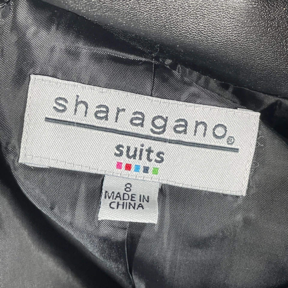 Chaqueta Sharagano Mujer 8 Negro Gris Azul Cuadros Blazer Business Preppy Foto 4 de 4