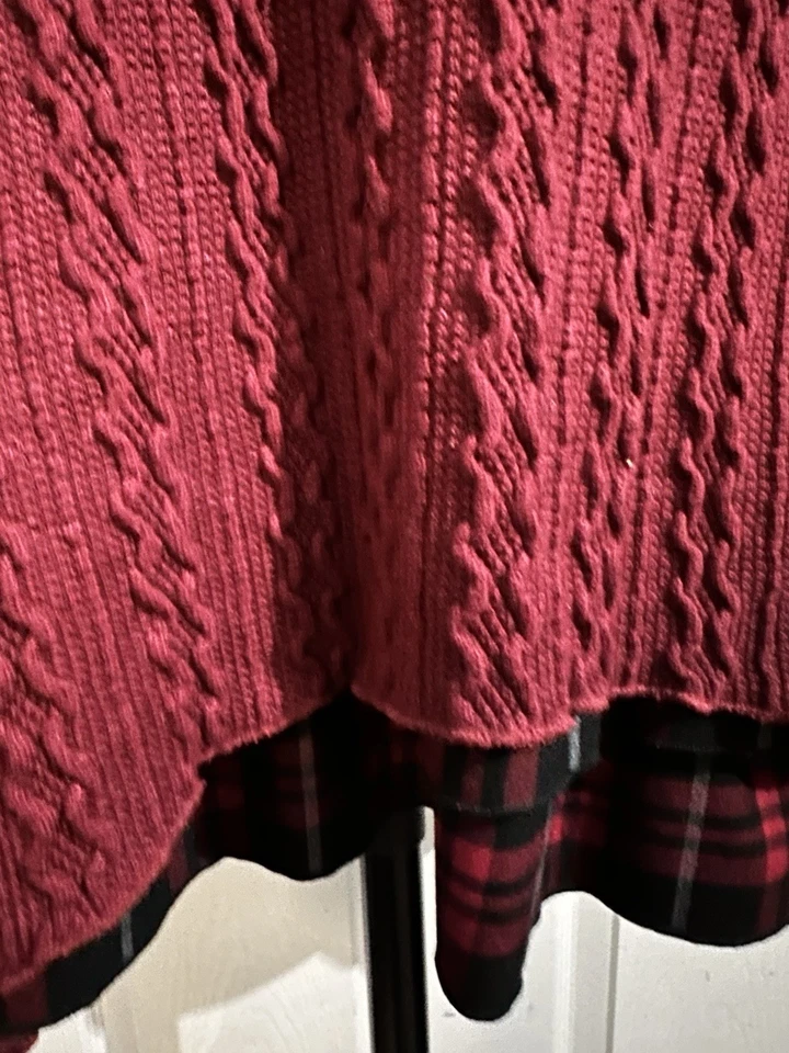 Joe Brown cable knit checked hem tunic dress Size 10 - Image 3 of 4