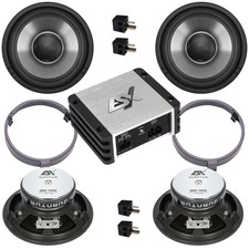 Lautsprecher Set Aktiv f&uuml;r Mercedes W124 Plug&Play | 2x QE120 & QS-Four Endstufe