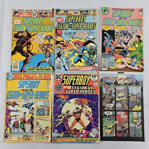 Lot Of 6 Vintage Superboy Superman Comic Books Reader Copies Read Description ⬇️