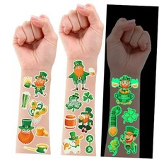St Patricks Temporary Tattoos - 119 PCS 10 Sheets Irish St Paddys Day St. A