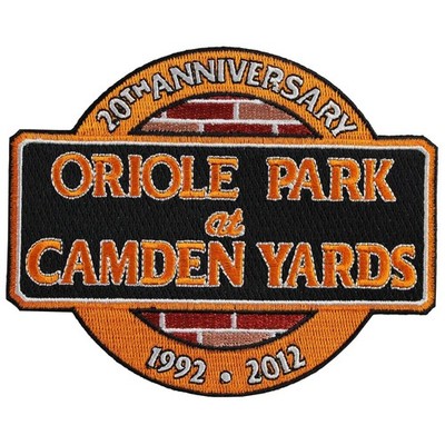 1992 - 2012 Baltimore Orioles Park At Camden Yards 20th Anniversary Jersey Patch