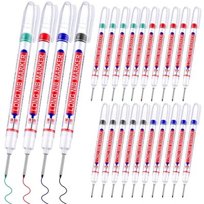 36 Pieces Long Nib Marker Pens Deep Hole Marker 20mm Multi-purpose Long Head ...