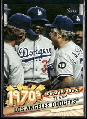 2020 Topps Update Los Angeles Dodgers Decades' Best #DB-24 Los Angeles Dodgers