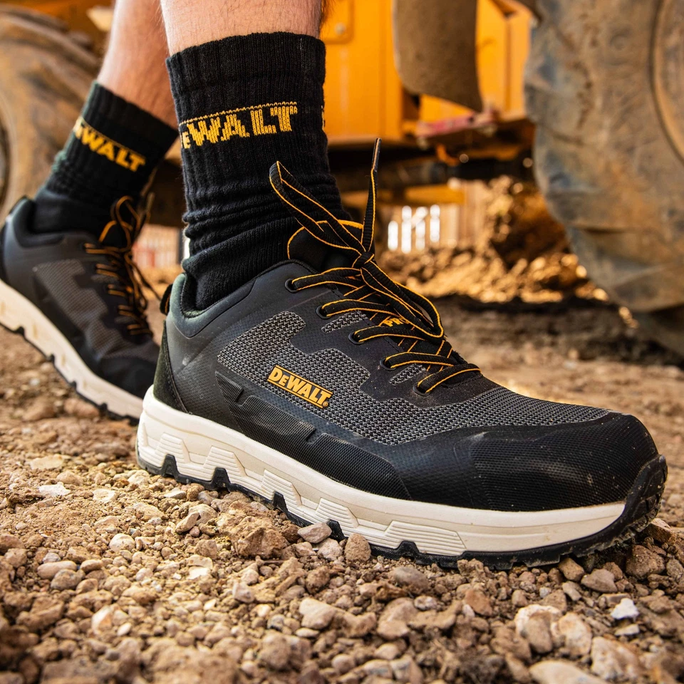 DEWALT Campbell Low Men's Lightweight, Aluminium Toe, Work Safety Trainer, Black - Image 2 of 4