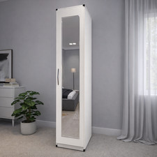 1 Door Lady Wardrobe with Mirror – Pre Assembled Single Door Storage Cabinet