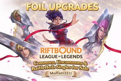Riftbound English Spiritforged FOIL UPGRADES Common Uncommon Battlefield Singles