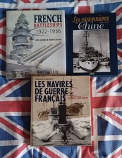 THREE FRENCH WARSHIP BOOKS FROM 1850, BATTLESHIPS    HB  FRENCH NAVAL
