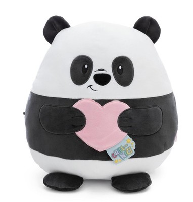 NICI CHILL-NICI Panda Kuscheltier mit Herz 30 cm - Flauschiges Stofftier aus Mar