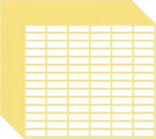 1260 Pcs Matte White Labels Stickers Small Blank Small, 1260pcs 10x31mm 