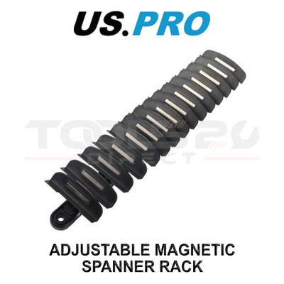 US PRO Tools verstellbares magnetisches Schraubenschlüssel-Rack hält 15 Schraubenschlüssel Aluminium 6927