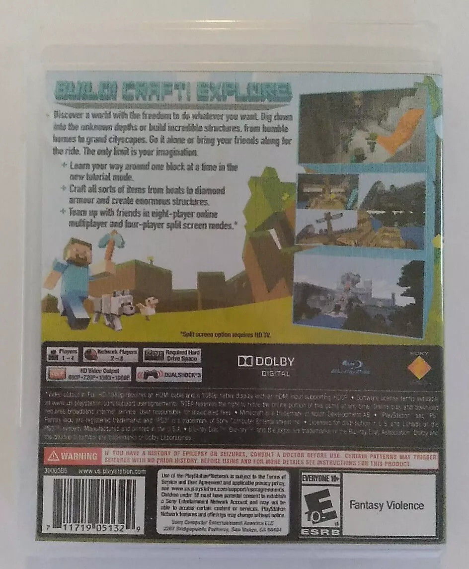  Minecraft - PlayStation 3 : Sony Interactive Entertai:  Everything Else