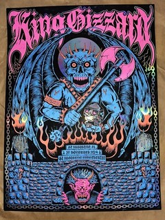 King Gizzard and The Lizard Wizard Foil Poster 11/20 St. Augustine Florida 🦎