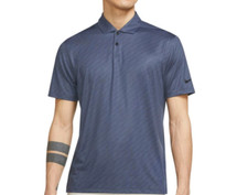 Nike Dri-FIT Vapor Men's Striped Golf Polo, Thunder Blue/Black DH0811-437 Medium