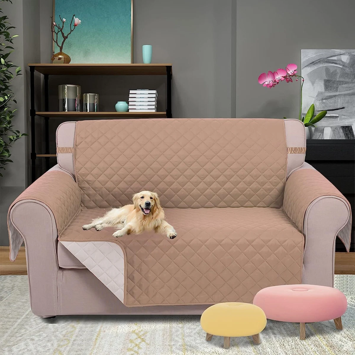 U NICE HOME Reversible Sofa Cover Couch Cover for Dogs with