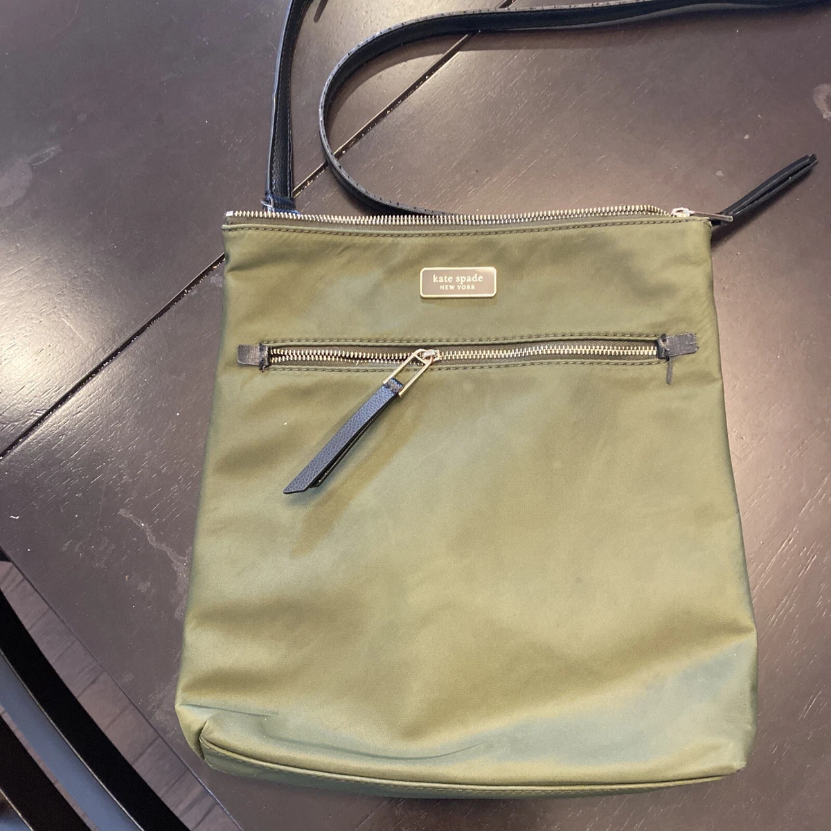 Kate spade army green purse sale