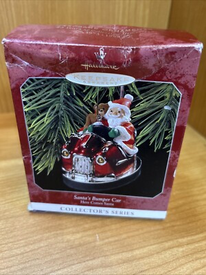 1998 Hallmark Keepsake Ornament - Santa's Bumper Car - Here Comes Santa