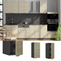 HäNgeschrank Fame-Line Anthrazit Eiche GefräSt 30 Cm Vicco