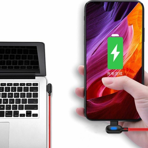 Right Angle Charger Wire Micro USB Type C Cable Data Cable Fast Charging Cable - Zdjęcie 3 z 14