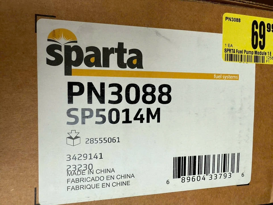 Módulo de bomba de combustible Sparta PN3088 para Ford E-150 E-150 Club Wagon E-250 2004-2009 Foto 2 de 2
