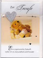 1 GlüCkwunschkarte Zur Taufe 3 D Karte Taufkarte GrußKarte #227283