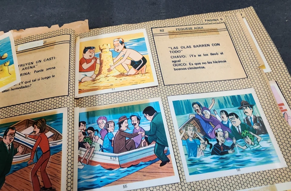 Álbum de pegatinas de tarjetas Chespirito colección EL CHAVO El Chapulin Colorado Foto 3 de 4