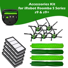 Refill Parts for iRobot Roomba S9 S9+ 9150 9550 Roller Side Brush HEPA Filter