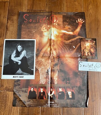 Society 1 - Exit Through Fear CD Promo Poster, Sticker, Card, Matt Zane Photo