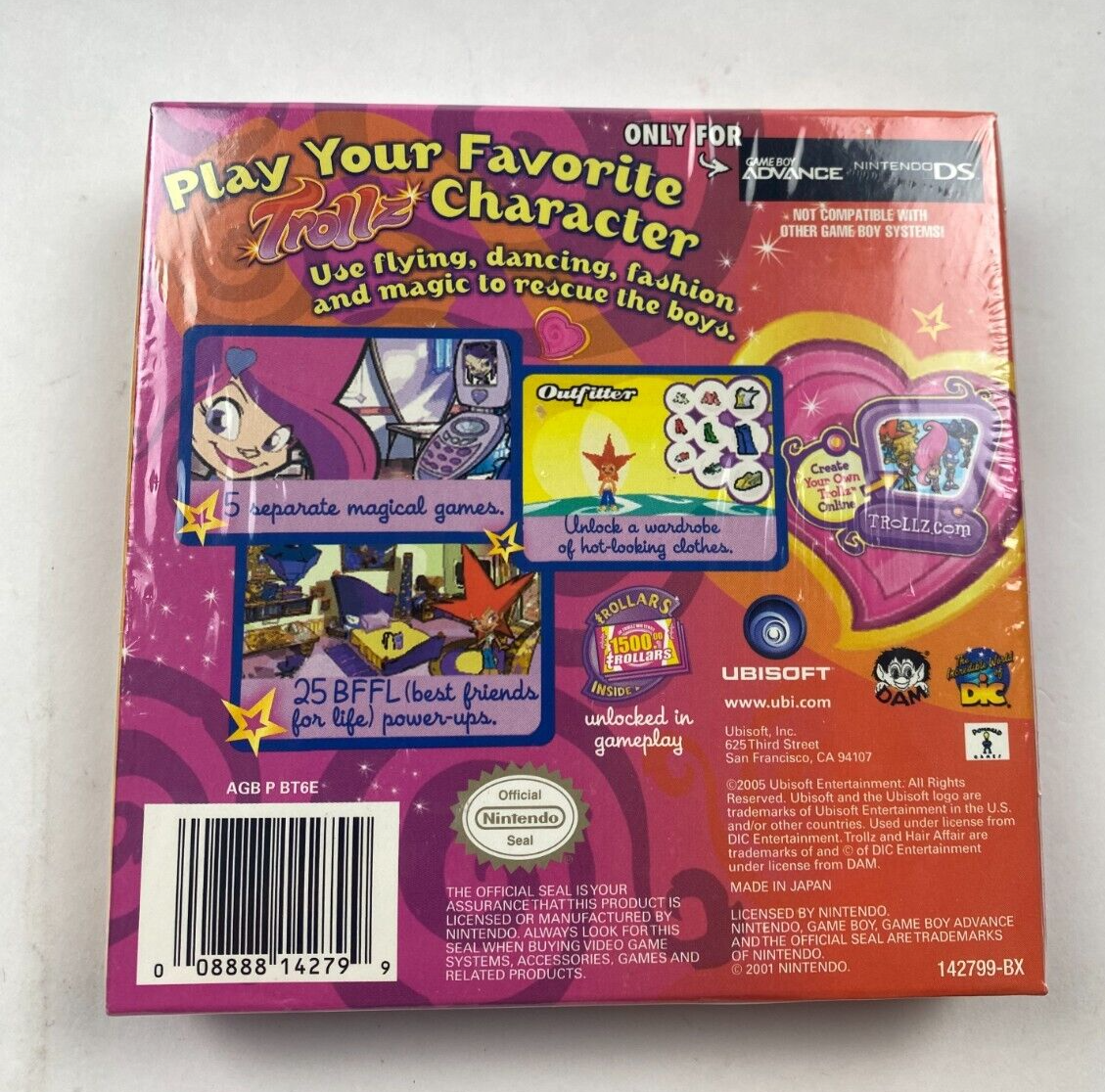 Trollz: Hair Affair GBA (Brand New Factory Sealed ) Game Boy
