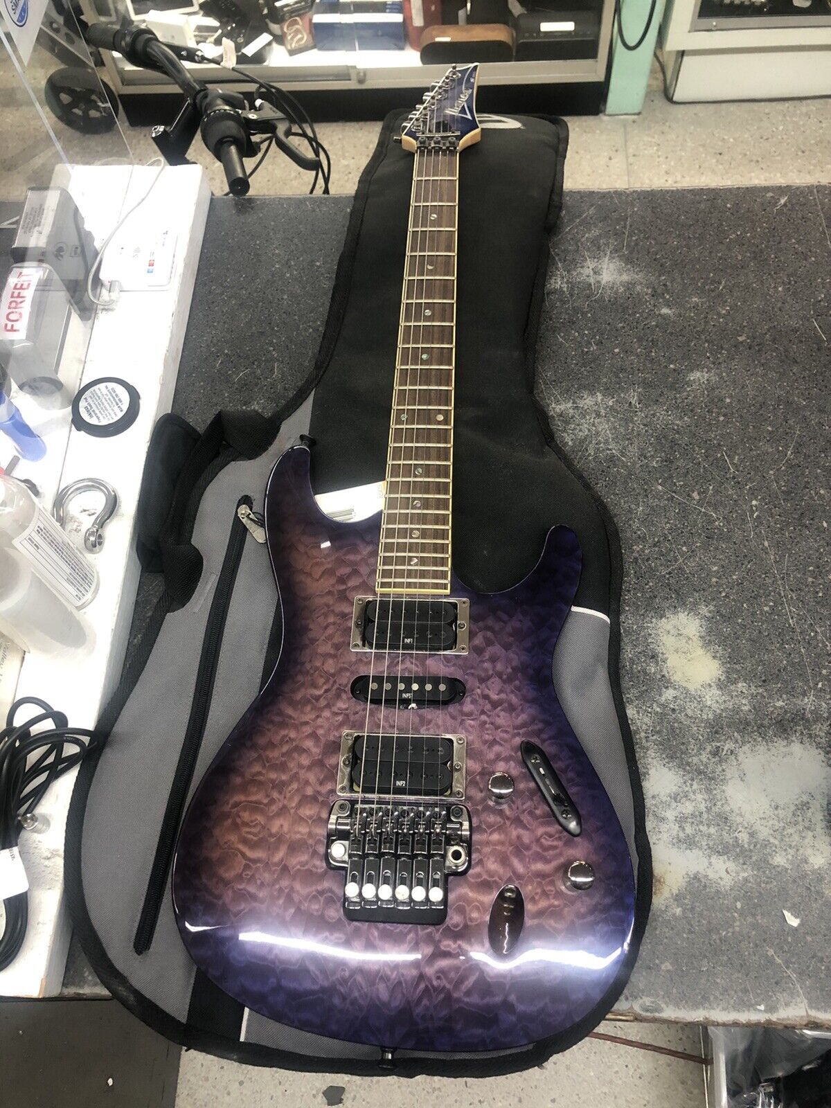 Ibanez Series S S470DXQM Electric Guitar 2008 Quilted Maple Purple