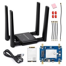 Waveshare 5G DONGLE Expansion Board, USB 3.2 Port, Aluminum Alloy Case Quad