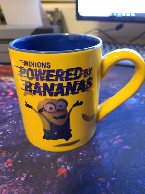 Minions/Despicable Me Powered by Bananas Ceramic Mug