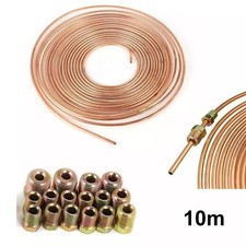 10m Bremsleitung Kupfer-Bremsleitung -Ø4,75mm Bremsrohr 16 Verschraubungen Auto