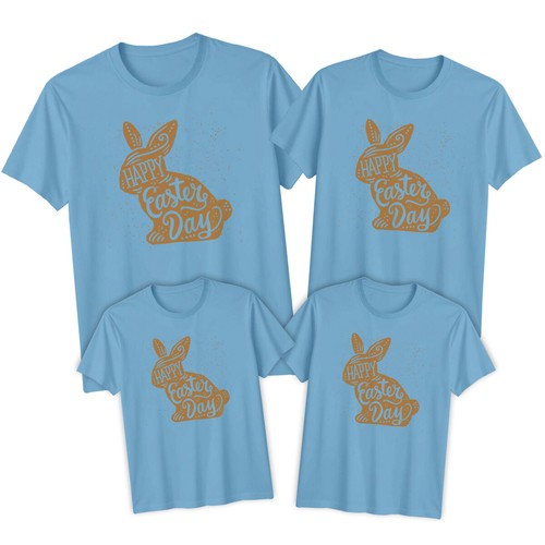 Family Bunny Happy Easter T-Shirt Tee Festival Holiday Matching Outfit #ED - Picture 20 of 24