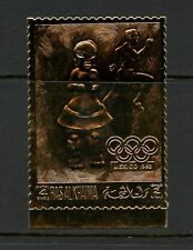 O494  Ras al Khaimah  1968  Mexico Olympics  GOLD FOIL   1v.  MNH
