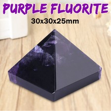 Reiki Energy Charged  Large Amethyst Pyramid Natural Crystal Healing Stone Decor