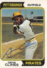 Gene Clines autographed Baseball Card (Pittsburgh Pirates) 1974 Topps #172
