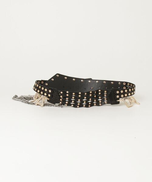 DIA d.i.a. Revival Belt Star Buckle Chain Belt Black Gal Japan NEW