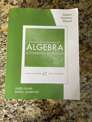 Student Solutions Manual for Kaufmann/Schwitters' Elementary & Intermediate...