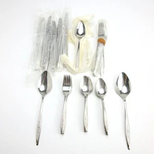 1847 Rogers Bros Royal Bouquet Flatware Set 50pc Stainless